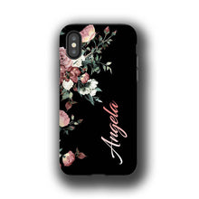 iPhone XI Case, Vintage Roses, iPhone 8 Case, iPhone 8 Plus Case, Galaxy Note 8 Case, Galaxy S7 Edge Case, Monogram, Personalized, Galaxy S8