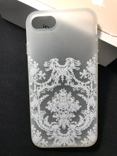 Samsung Galaxy S9 iPhone XR iPhone 8 plus victorian pattern silicone phone case white damask iPhone 8 iPhone 7 iPhone XS max Galaxy S8