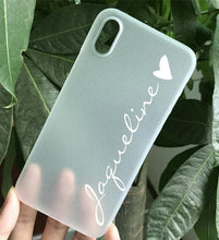 iPhone XS iPhone 8 Plus Case, transparent iPhone X Case Name iPhone 8 Case iPhone 7 Plus iPhone XR Samsung Galaxy S9 Plus Galaxy S8 rubber