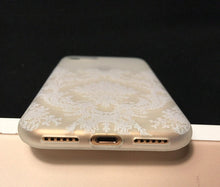Samsung Galaxy S9 iPhone XR iPhone 8 plus victorian pattern silicone phone case white damask iPhone 8 iPhone 7 iPhone XS max Galaxy S8