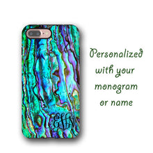 iPhone 11 Pro case Samsung Galaxy S9 Abalone shell with monogram iPhone 8 iPhone 7 Plus Galaxy S8 case Galaxy S10 5G Galaxy Note 8 sea shell