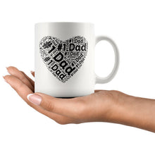 Number one Dad, #1 Dad oz mug, gifts for Dad, Father's Day gift, appreciation gift, gift for Dad, word puzzle mug, Birthday gift for Daddy