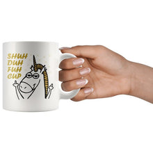 Shuh Duh Fuh Cup gold, Unicorn Mug, Funny Unicorn Gift, Unicorn Coffee Mug, Cute Unicorn Gift, Gift For Her, 11 oz mug cuss words Shut the