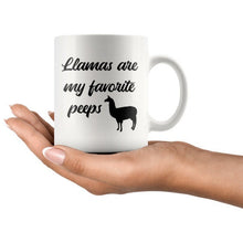 Llamas are my favorite peeps Coffee Mug 11 oz LLama Gift, Llama Mug, Llama Cup, Llama mom, lama owner gifts, Pet Coffee Mugs