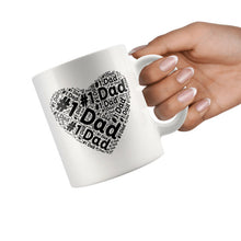 Number one Dad, #1 Dad oz mug, gifts for Dad, Father's Day gift, appreciation gift, gift for Dad, word puzzle mug, Birthday gift for Daddy
