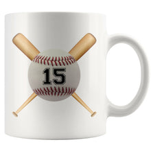Custom Baseball Mug / Baseball Mom Mug / Baseball Dad Mug / Baseball Coach Gift / Baseball Gift / Personalized with your number