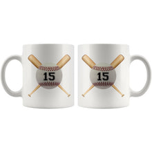 Custom Baseball Mug / Baseball Mom Mug / Baseball Dad Mug / Baseball Coach Gift / Baseball Gift / Personalized with your number