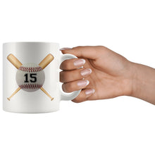 Custom Baseball Mug / Baseball Mom Mug / Baseball Dad Mug / Baseball Coach Gift / Baseball Gift / Personalized with your number