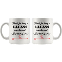 Badass husband, Keep that shit up, Funny Cup For husband, From Wife Gift, Hubby gifts, best husband mug, best hubby mug anniversary gift
