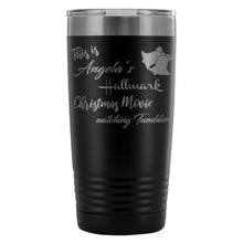 Custom Name Hallmark Christmas 20oz Travel Mug, Hallmark Christmas Movie Watching Tumbler, Christmas Tumbler, Christmas Gift, Coworker Gift