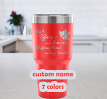 Personalized Hallmark Christmas 30oz Travel Mug, Hallmark Christmas Movie Watching Tumbler, Christmas Tumbler, Christmas Gift, Coworker Gift