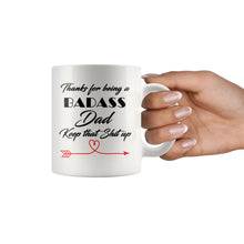 Badass Dad, Keep that shit up, Funny Cup For fathers, Gifts for dad, Christmas gift for father, best dad mug, birthday dad, dad coffee cup