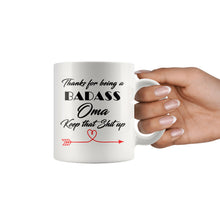 Badass Oma, Keep that shit up, Funny Cup For grandmothers, Gift for Oma, Christmas gift for Omas, Oma mug, Oma Gift, Oma Coffee Mug 11 oz