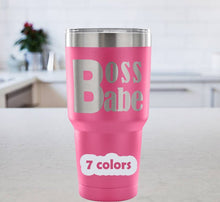 Boss Babe - 30 oz Tumbler - Boss Lady - Female Empowerment - Women Bosses - Boss Babe gift - Boss Gift - Boss Gift Mug - different colors