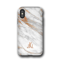 Coral Gold Marble iPhone xs case, custom Samsung Galaxy Note 9 case, iPhone 8, iPhone XR, Galaxy Note 8, iPhone xs max, Monogram, Galaxy S10