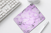 Marble Mouse Pad, Purple Silver, Home Office Decor, Mousepads, Desk Accessories, Mousepad, Mouse Mat, Computer Accessories, Gifts for her