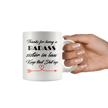 Badass sister in law, Keep that shit up, Funny Cup sister in law, sister in law gift, Christmas gift sister in law, fun mug sister in law