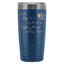 Custom Name Hallmark Christmas 20oz Travel Mug, Hallmark Christmas Movie Watching Tumbler, Christmas Tumbler, Christmas Gift, Coworker Gift