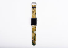 Gustav Klimt Tree of Life Apple Watch Strap, artificial leather, 38 mm, 42 mm, Art Apple watch band, gift for art lovers, unique watch band