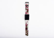 Roses and butterfly iPhone case & Apple Watch Band Set, personalized phone case and watch band, initial iPhone case, faux leather, 38 /42 mm
