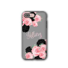 Name iPhone XR Case, Pink and Black Roses, iPhone xs max, iPhone 8 Plus, Galaxy Note 9, Galaxy S8, iPhone 5s, Samsung Galaxy S9, iPhone 7