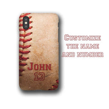 Baseball custom name and number iPhone case & Apple Watch Band, gift for baseball moms, baseball dad gift, faux leather, 38mm or 42mm band