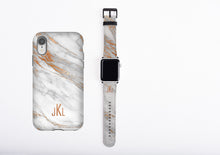 Marbled iPhone 11 pro max case, Coral Gold custom monogram Samsung Galaxy Note 9, iPhone 8, iPhone XR, Galaxy Note 8, iPhone xs, Galaxy S10