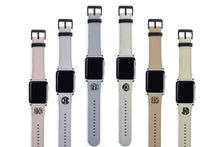 Apple Watch Band Faux Leather, solid colors monogrammed watch strap, faux leather, 38mm, 44mm, custom iWatch, personalized Apple watch strap