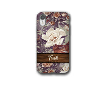 Shabby Chic roses custom iPhone XR case, Samsung Galaxy S10, iPhone xs max, iPhone 8 plus, Galaxy Note 9,  iPhone 5s, Galaxy S8, iPhone 7