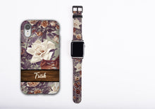 Apple Watch Band, Shabby Chic Roses, 38mm, 42mm, 40 mm, 44 mm, artificial leather, fits all series, Apple watch strap, comes in gift box