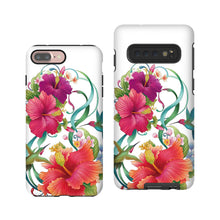 Hibiscus iPhone XR Case, Hummingbird iPhone 11 pro, Floral painting iPhone 8 plus, Galaxy Note 9, Samsung Galaxy S10E, iPhone 7, galaxy S9