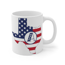 State Mug with initial Personalized, Texas ceramic coffee cup, Texas Mug, custom coffee cup, 2 different sizes, Custom America Mug,patriotic