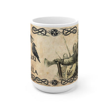See you in Valhalla Mug, Norse mythology ceramic coffee mug, Viking gift, Odin, Viking Valhalla Cup, Odin's ravens, 11 or 15 oz, Odin Mug
