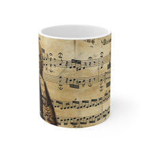 Classical Music Mug, Johann Sebastian Bach, german baroque musician, gift musician, german composer, music teacher gift, pianist ceramic mug