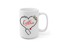 Nurse Mug personalized with name, Custom Nurse Mug, stethoscope mug, RN Coffee Cup, Nurse Appreciation Registered Nurse Mug nurse graduation