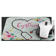 Personalized Nurse Mousepad, RN custom mouse pad, Nurse Desk Accessories, Personalized Gift for nurses, nurse graduation gift under 20