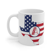 State Mug with initial Personalized, Texas ceramic coffee cup, Texas Mug, custom coffee cup, 2 different sizes, Custom America Mug,patriotic