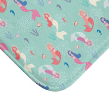 Mermaid Bathroom Shower Curtain, Mermaid Bath Mat, Mermaid Towel, Girly Bathroom Set, Girls Bathroom Decor, Mermaid Bathroom Accessories
