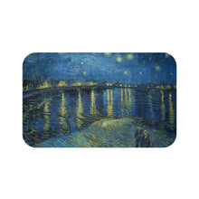 van Gogh Starry Night Over The Rhone Shower Curtain, Bath Towel, van Gogh Bath Mat, Art Bathroom Decor, art teacher shower curtain, stars