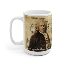 Classical Music Mug, Johann Sebastian Bach, german baroque musician, gift musician, german composer, music teacher gift, pianist ceramic mug