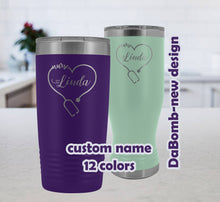 Nurse Tumbler, Nurse Gift, Personalized Nurse Travel Mug, Nurse Coffee Mug, Nurse Appreciation, Nurse Cup, Registered Nurse Mug,20oz Tumbler