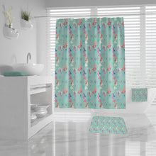 Mermaid Bathroom Shower Curtain, Mermaid Bath Mat, Mermaid Towel, Girly Bathroom Set, Girls Bathroom Decor, Mermaid Bathroom Accessories
