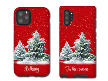 Christmas Phone Case Red, personalized, iPhone 11 Pro, Samsung s10e, Samsung Galaxy Note 10 Plus, iPhone XR, Galaxy S10, iPhone 8, Galaxy S9