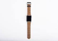Crocodile Skin Print Apple Watch Band for men, 38mm 40mm 42mm 44,mm, faux leather Alligator Apple watch strap, vegan artificial leather
