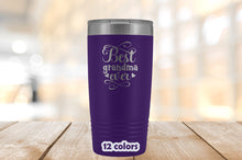 Best Grandma Ever Tumbler, Grammy Mug, 20oz Travel Mug, Gift for Grandmother, Grandma Gift, Grandma Tumbler, Granny tumbler, from grandkids