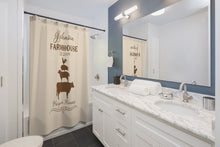 Farmhouse Custom Shower Curtain and Bath Mat, farm animals, personalized farmhouse decor, country guest bathroom decor personalized bath mat