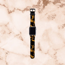 Tortoise Shell Print Apple Watch Band 38 mm for women, artificial leather, 40 mm, 42 mm, 44 mm, Apple watch strap for her, fits all series