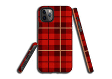 Red Tartan Plaid iPhone 11 Pro Max case, Galaxy Note 10 Plus, iPhone XR, iPhone XS MAX, iPhone 7, Samsung Galaxy S9, Galaxy S10, iPhone 8