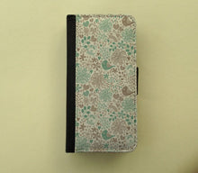 Floral Love birds flowers hearts iPhone 6s case floral Galaxy S4 wallet cute drawing Samsung Galaxy Galaxy S5 wallet iPhone 4s Galaxy S5Plus