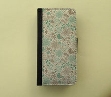 Floral Love birds flowers hearts iPhone 6s case floral Galaxy S4 wallet cute drawing Samsung Galaxy Galaxy S5 wallet iPhone 4s Galaxy S6